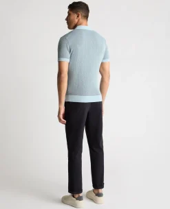Textured Knit Polo