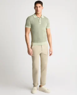 Textured Knit Polo
