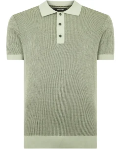 Textured Knit Polo